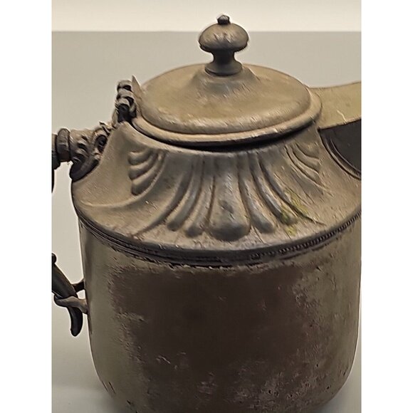 Antique Manning Bowman & Co Victorian Silver Plated TEA POT 1899 Patent - Picture 8 of 16